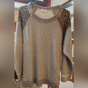 Umgee Leopard Sweatshirt